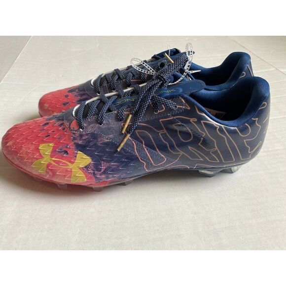 Under Armour Blur LE Drip MC Football Cleats Sz 13 - Picture 2 of 10